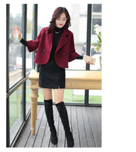 Load image into Gallery viewer, woolen Coats,  New style  woolen short coat, Korean fashion slim short woolen suit
