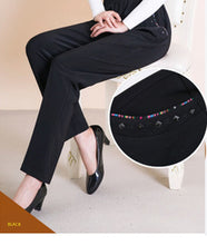 Load image into Gallery viewer, Warm Loose Utility Sassy High Waisted  Pants, Casual Velvet  Trousers , Plus Size to XXXL
