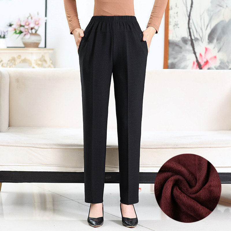 Winter Warm Casual Velvet pants, Ladies Trousers , Women Pants