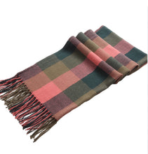 Load image into Gallery viewer, Winter scarves， Pashmina scarves , Plaid scarves, Korean style scarves
