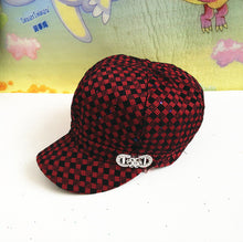 Load image into Gallery viewer, Women&#39;s visor plaid cotton hats for spring &amp; summer
