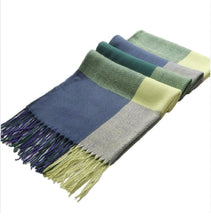 Load image into Gallery viewer, Pashmina Winter  Tartan Scarf Warm Cashmere  Wrap Shawl for Women
