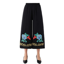 Load image into Gallery viewer, Women&#39;s Casual Floral Print Yoga  Wide-leg loose ankle Pants
