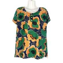 Load image into Gallery viewer, Women&#39;s Scoop neck Short Sleeve Loose Fit floral print T-Shirt casual blouses
