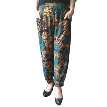 Load image into Gallery viewer, Women&#39;s Casual Boho Floral Print Yoga  Harem Lantern Pants ankle Pants
