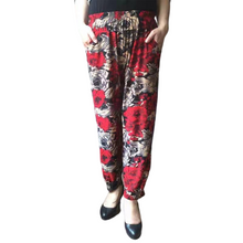 Load image into Gallery viewer, Women&#39;s Casual Boho Floral Print Yoga  Harem Lantern Pants ankle Pants
