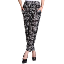 Load image into Gallery viewer, Women&#39;s Casual Boho Floral Print Yoga  Harem Lantern Pants ankle Pants
