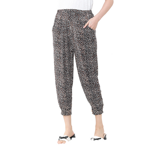 Women's Casual Boho Floral Print Yoga  Harem Lantern Pants ankle Pants