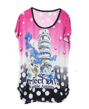 Load image into Gallery viewer, Women&#39;s Casual Short Sleeve Tunic Tops Loose Comfort Summer T-Shirt Blouse
