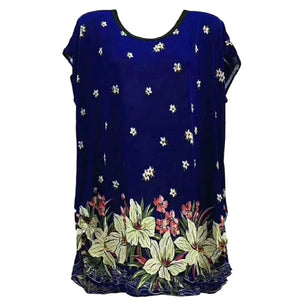 Women's Casual Short Sleeve Tunic Tops Loose Comfort Summer T-Shirt Blouse