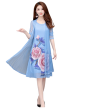 Load image into Gallery viewer, Fashion Cardigan, fashion dress, two pieces dresses
