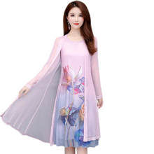 Load image into Gallery viewer, Fashion Cardigan, fashion dress, two pieces dresses
