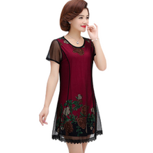 Load image into Gallery viewer, Lace dresses, Loose dresses, Stitching dresses,
