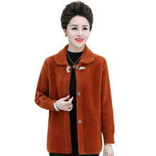 Load image into Gallery viewer, Women&#39;s long sleeve Lapel Fuzzy Fleece long sleeve  Cardigan Warm Jacket Coat
