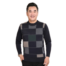 Load image into Gallery viewer, Men&#39;s long sleeve mockneck stylish cube sweater knitted warm casual pullover tops
