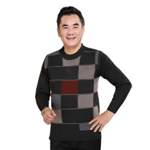 Load image into Gallery viewer, Men&#39;s long sleeve mockneck stylish cube sweater knitted warm casual pullover tops
