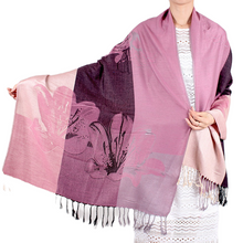 Load image into Gallery viewer, Cotton printed  lightweight floral pattern Pashmina/Shawl/Wrap/Stole
