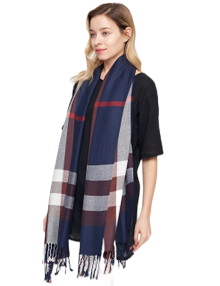 Pashmina Winter warm plaid  scarves Tartan  Wrap Shawl for Women