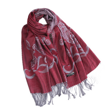 Load image into Gallery viewer, Women&#39;s Cashmere Feel Winter Scarf 2 Tone Large Pashmina Shawls and Wraps
