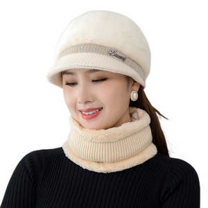 Winter knitting bucket  hats fuzzy fleece warm casual fisherman's cap