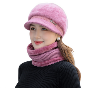 Winter knitting bucket  hats fuzzy fleece warm casual fisherman's cap