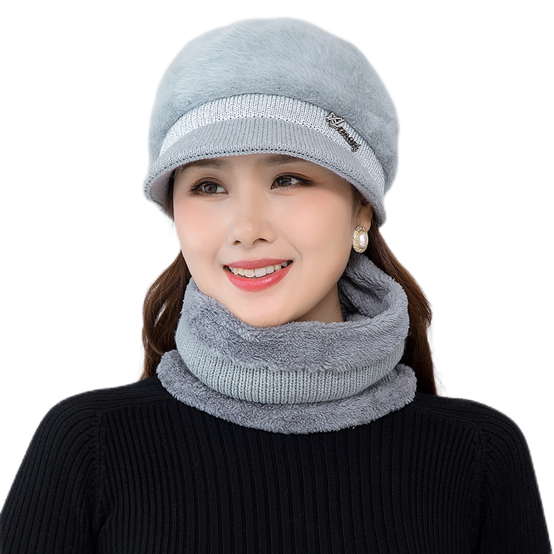 Winter knitting bucket  hats fuzzy fleece warm casual fisherman's cap