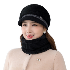 Winter knitting bucket  hats fuzzy fleece warm casual fisherman's cap