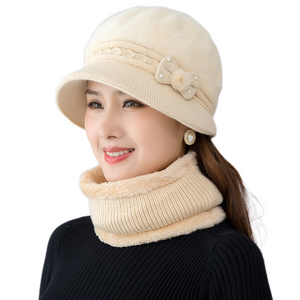 Winter knitting bucket  hats fuzzy fleece warm casual fisherman's cap