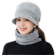 Winter knitting bucket  hats fuzzy fleece warm casual fisherman's cap