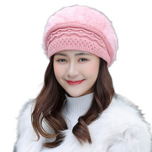 Load image into Gallery viewer, Women&#39;s Winter solid Warm Knit beanie Hat  knitted casual ski beret caps
