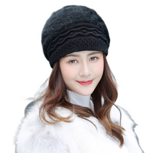 Load image into Gallery viewer, Women&#39;s Winter solid Warm Knit beanie Hat  knitted casual ski beret caps
