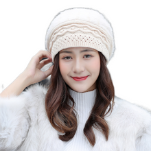 Load image into Gallery viewer, Women&#39;s Winter solid Warm Knit beanie Hat  knitted casual ski beret caps
