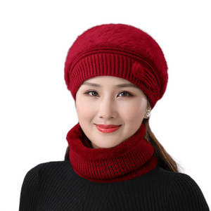 Bonnet en tricot chaud et solide pour femmes