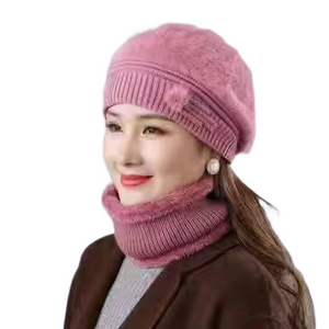 Bonnet en tricot chaud et solide pour femmes