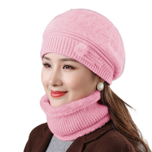 Bonnet en tricot chaud et solide pour femmes