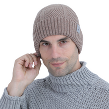 Load image into Gallery viewer, Unisex  Winter solid Beanie Hats Warm Fleece Lined Ski Caps
