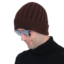 Load image into Gallery viewer, Unisex  Winter solid Beanie Hats Warm Fleece Lined Ski Caps
