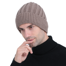 Load image into Gallery viewer, Unisex  Winter solid Beanie Hats Warm Fleece Lined Ski Caps
