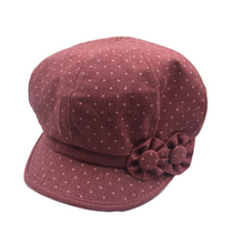 Load image into Gallery viewer, Women&#39;s visor Floral Hats Adjustable Causal caps in cotton
