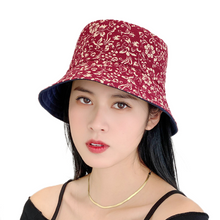 Load image into Gallery viewer, Women&#39;s  Sun Hats Cotton Bucket Wide Brim caps Beach Vacation Travel Accessories
