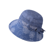 Load image into Gallery viewer, Women&#39;s  Sun Hats Cotton Bucket Wide Brim caps Beach Vacation Travel Accessories
