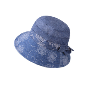 Women's  Sun Hats Cotton Bucket Wide Brim caps Beach Vacation Travel Accessories