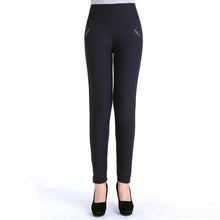 Load image into Gallery viewer, Woman Winter Warm legging,  Casual Velvet Ladies Trousers, Women  elastic pants
