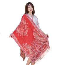 Load image into Gallery viewer, Winter warm double layer big paisley pattern scarves  wraps/ shawl
