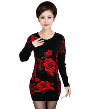 Load image into Gallery viewer, Women&#39;s   long batwing sleeve crewneck  long  sweater  knitted warm Dresses
