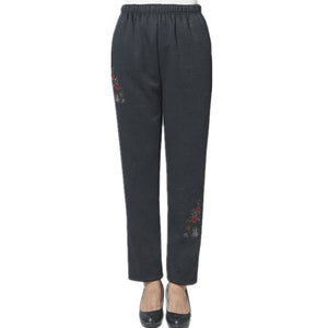 Casual Velvet  Trousers , Women winter Pants, Elastic  waist warm pants