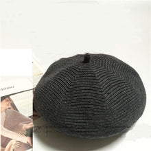 Load image into Gallery viewer, Women&#39;s solid beanie chunky knit hats, classics french  Berets caps
