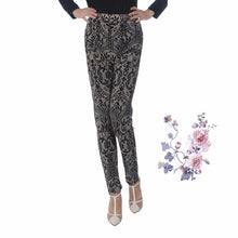 Load image into Gallery viewer, Autumn Winter  Leggings, Thick Warm Pants , Plus Velvet Pants,  Vintage Flowers Trousers
