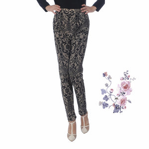 Autumn Winter  Leggings, Thick Warm Pants , Plus Velvet Pants,  Vintage Flowers Trousers