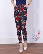 Load image into Gallery viewer, Autumn Winter  Leggings, Thick Warm Pants , Plus Velvet Pants,  Vintage Flowers Trousers
